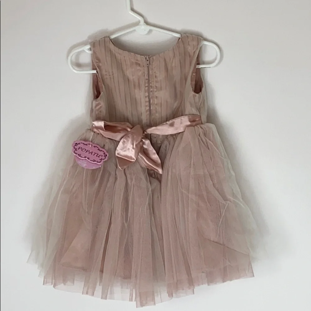 Popatu tulle and flower embellished dress NWT